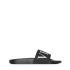 Black Slides Sandals with logo