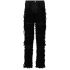 Black straight jeans with worn effect