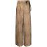 Brown wide-leg trousers