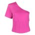 T-shirt rosa monospalla