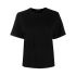 Black T-shirt with pleated inserts