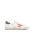 White Super-Star low top sneakers with red star