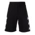 Black sports short pants with side stars