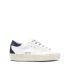 White Hi Star Skate trainers with contrasting blue heel