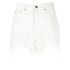 White high-waisted shorts