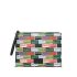 Multicolored pouch with all-over logo print