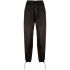 Brown tailored trousers with contrast stitching