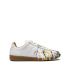White Replica sneakers with patent leather effect on the toe