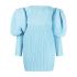 Light blue short Skye dress with pleats