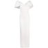 White Dakota long dress with bare shoulders