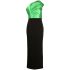 Black Selia one-shoulder long dress