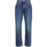 Jeans blu navy dritti crop