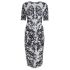 Midi dress with patterned print