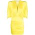 Yellow V-neck short dress