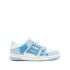Skel white and light blue low top sneakers