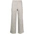 Beige trousers with jacquard pattern and overlays