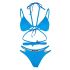 Blue Ribbed Bikini Set