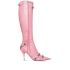Pink pointed Cagole boots