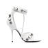 White Cagole sandals with studs