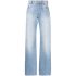 Light blue straight-leg denim jeans