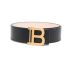 Black belt with gold logo