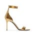 Uma sandal in gold with stiletto heel