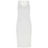 White short sleeveless knit dress