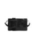 Black Cassette Bag With Versatile Shoulder Strap
