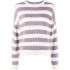 White and lilac striped jumper