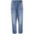 Tapered jeans with elasticized waist