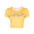 Yellow Jeu de Tennis crop T-shirt