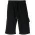 Black cargo sports shorts