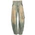 Jeans with gray bleached effect