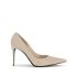 Kim beige patent leather pointed decollete