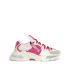 White and fuchsia Airmaster trainers with contrasting inserts