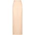 Nude long skirt with back slit