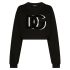 Black crop sweatshirt with DG logo