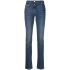 Blue skinny jeans with a lightened effect