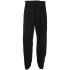 Black tapered pants with side logo band