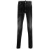 Black skinny jeans with worn effect