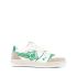 White EJ Planet Low trainers with green logo