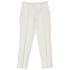 Straight-fit white tailored trousers