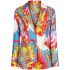 Multicoloured paisley print blazer