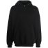 Black hooded sweatshirt