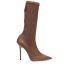Brown Logan rhinestone-embellished boots
