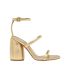 Gold Adrie sandals with heel