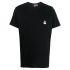 Black T-shirt with logo print on the back