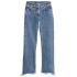 Blue flared jeans Le de Nîmes court Artichaut with fringes