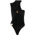 Black Perola bodysuit with cut-out