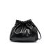 Black drawstring shoulder bag